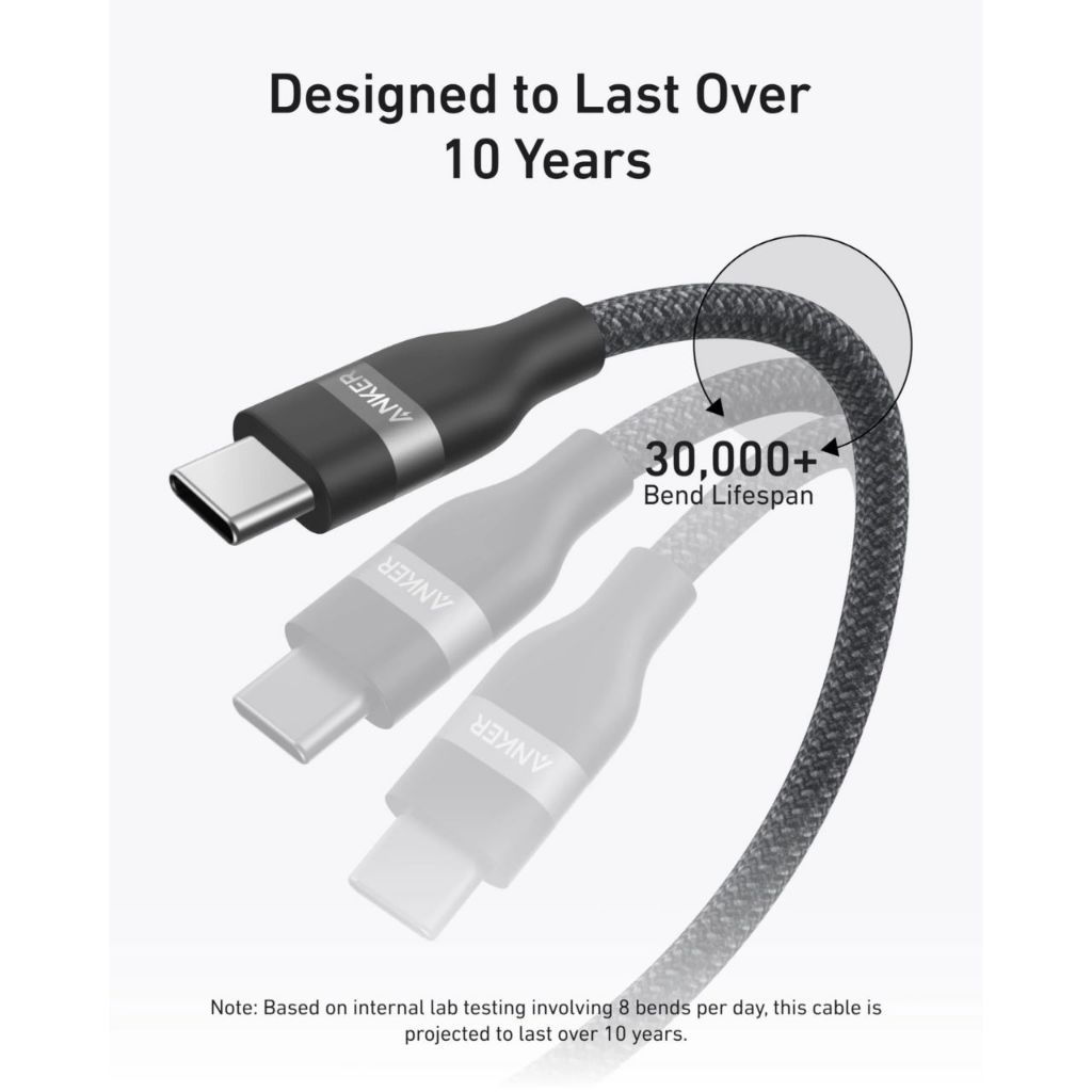 Cáp Dù Anker Nano C To C 240w Mềm Mịn A82E2 - Bảo Hành 18 Tháng | BigBuy360 - bigbuy360.vn