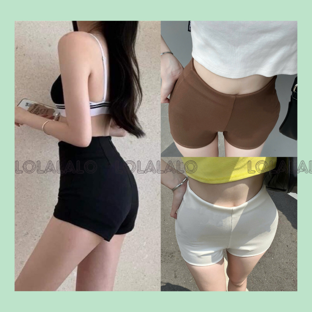 (Hỏa tốc) Quần thun idol Dance lưng cao có dây kéo sau thun umi tôn dáng- Nhảy, tập gym, chạy bộ