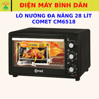 [ TẶNG Ổ ĐIỆN DÀI 2M] LÒ NƯỚNG COMET 28L CM6518 FULL THÙNG