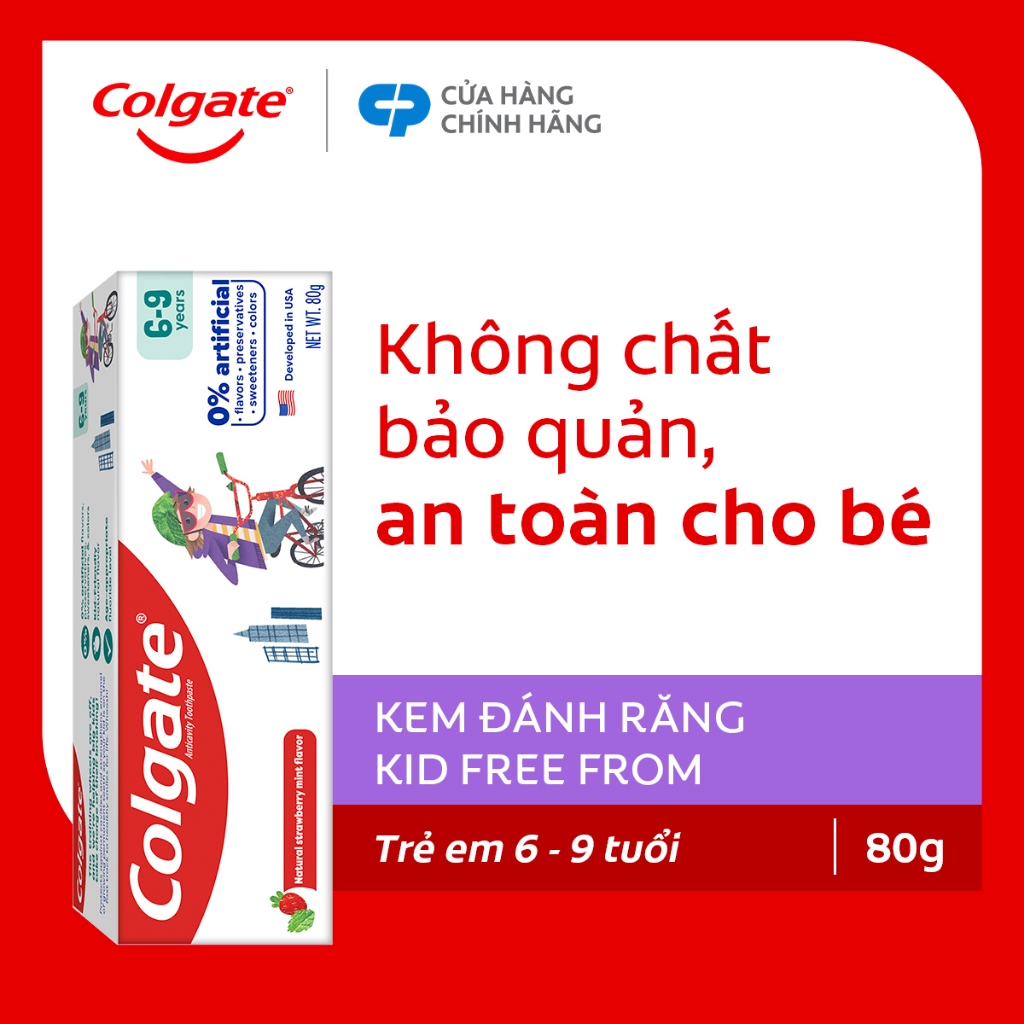 Kem Đánh Răng Colgate Kid Free From 6 - 9 80G