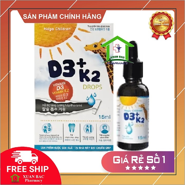 d3 k2 dạng nhỏ giọt d3 k2 nagara bổ sung vitamin d3 k2 cho trẻ sơ sinh tăng cường hấp thu canxi