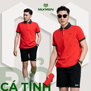  Áo polo nam Màu Đỏ Y&G M-607 vải cá sấu cotton interlock áo trơn chuẩn form Màu Đỏ cao cấp Big Size 