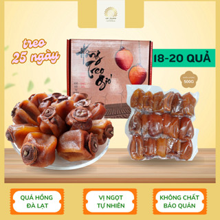 Hồng Treo Gió Đà Lạt 19 ĐỘ FARM Trái To Đẹp (Có Hạt) Vị Ngọt Tự Nhiên Không Chất Bảo Quản - Hộp 500g