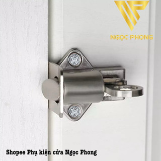 Chốt cửa tự động gài chốt màu inox cao cấp