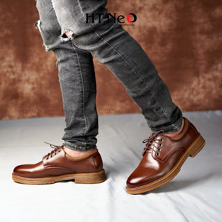 Giày đốc da bò thật 100%, G42 đế cao su đặc, thiết kế nam tính và màu đen mạnh mẽ bảo hành 12 thánG