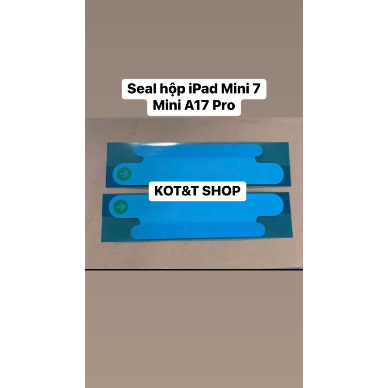 Combo 2 Cặp Miếng Dán Seal Hộp iPad Mini 7 / Mini 7 A17 Pro