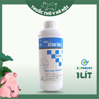 Siêu Bổ Gan Thận SUPERVET Mát Gan, Giải Độc, Tái Tạo Tế Bào Gan Thận Cho Vật Nuôi 1 Lít