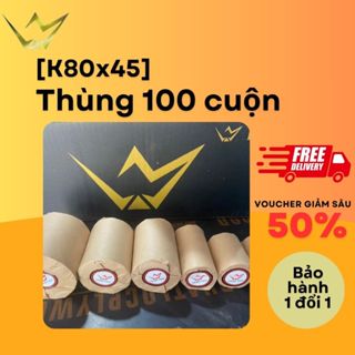   THÙNG K57,K80  - Giấy In Bill Giấy In Nhiệt Giá Rẻ Nhất Giấy In Hóa Đơn Siêu Thị Cửa Hàng Taxi Máy POS  Phổ Thông  