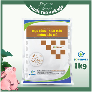 Siêu Mọc Lông, Kích Mào SUPERVET Thức Ăn Bổ Sung Vitamin, Kháng Đa Vi Lượng Và Acid Amin Cho Gia Cầm 1KG