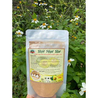 Bột hạt bơ hữu cơ dùng rửa mặt, tẩy tế bào chết 100g