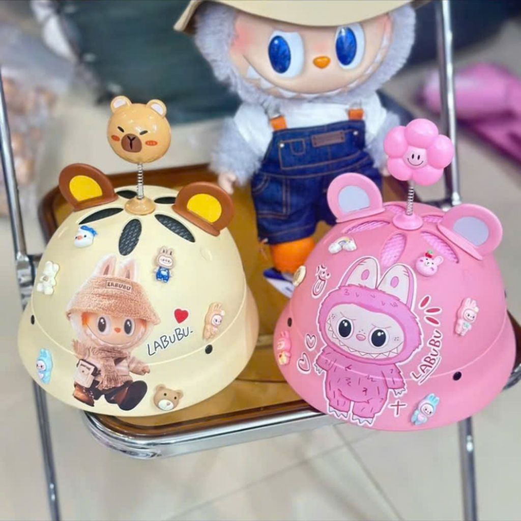 Mũ Bảo Hiểm, Nón Bảo Hiểm Trẻ Em Vành Tròn Siêu Cute Tặng Kèm Charm Và Phụ Kiện Ngẫu Nhiên BABYLOVE.STORE
