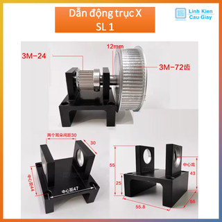 Bộ combo gá Puly trục x và y