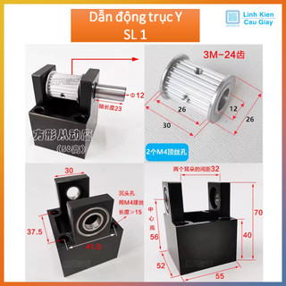 Bộ combo gá Puly trục x và y