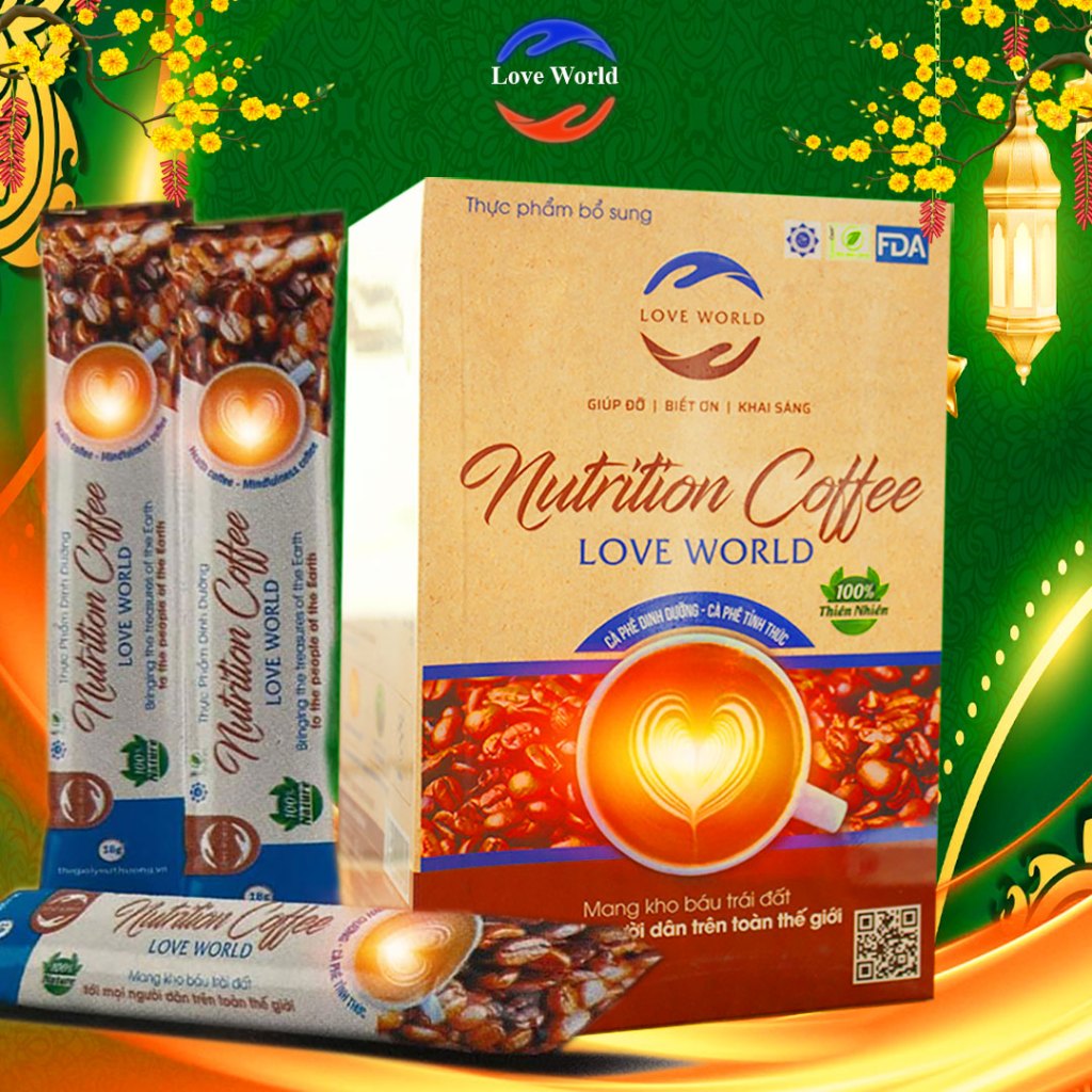 Cafe Giảm Cân Nutrition Coffee Love World Cà Phê Giảm Cân Love World Nutrition Coffee Gảm  Béo Mỡ Bụ