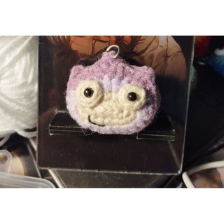 Móc khóa len Calcifer lửa và nước cute