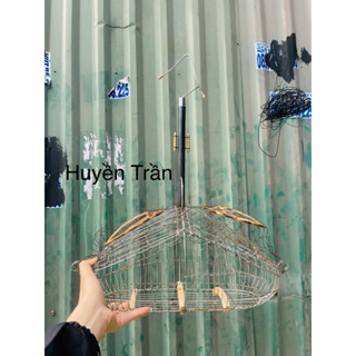 Lồng bẫy chim Chào Mào, Chích choè phom số 0 chất liệu inox quấn đồng kết hợp móc xoay 360 siêu nhạy, tiện lợi