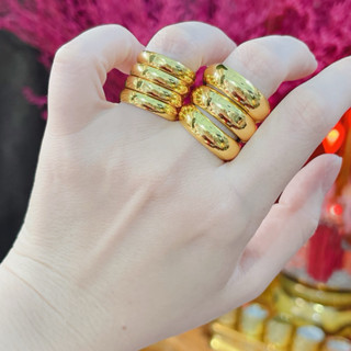  Nhẫn chỉ trơn mạ vàng 24K bền màu có đóng mộc 9999   nhẫn 1 chỉ  2 chỉ  3 chỉ  5 chỉ   