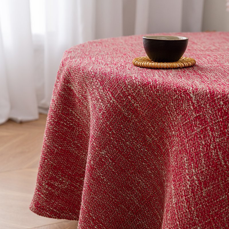 Khăn trải bàn màu trơn - màu đỏ maroon và royal blue