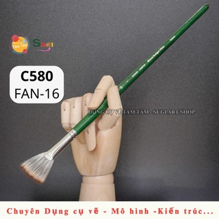 [ Sugi Art Shop ] Cọ QUẠT / CỌ xòe Sunway C850FAN