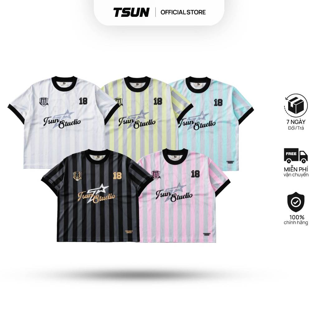 Áo Lưới Jersey 18 Nhiều Màu - Brand TSUN Chính Hãng - TS Star 18 Jersey - Unisex