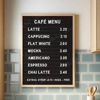 Bảng đen viết bút dạ quang, để bàn dựa tường, treo tường, bảng đen menu nhà hàng, quán ăn, cafe