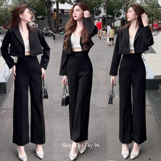  Quần ống suông nữ lưng cao 1m50 m55 m60 m65 m7 có đai thắt lưng vải mềm dáng quần tây nữ ống rộng đi học công sở hẹn hò 