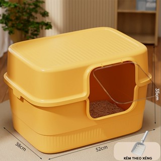 Nhà vệ sinh mèo cửa kín cỡ lớn giá rẻ vào ra 2 chiều PetX