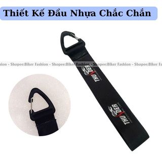 Móc khóa dây vải xe máy ( đầu nhựa - dây satin)