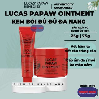 [Hàng chuẩn Úc] Lucas Papaw - Kem đu đủ đa năng - Chống khô nẻ môi, bỏng da, mẩn ngứa bôi ngoài da cho mọi lứa tuổi