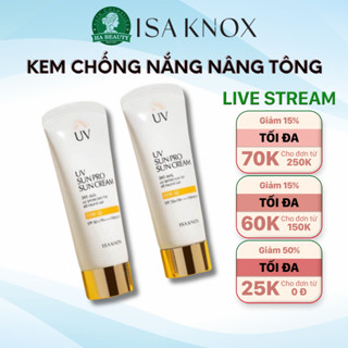 Kem Chống Nắng nâng tông ISA KNOX UV SUN PRO SUN CREAM 365 daily uv protection for all round use Tone up SPF50+ PA+++