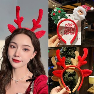 Băng đô cài tóc giáng sinh noel sừng tuần lộc sừng nai sừng hươu Aminta bờm tóc noen christmas dễ thương đủ màu xanh, đỏ