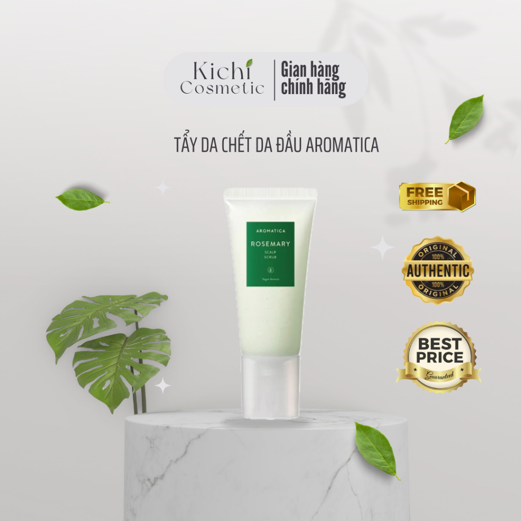 Tẩy Tế Bào Chết Làm Sạch Da Đầu Aromatica Rosemary Scalp Scrub