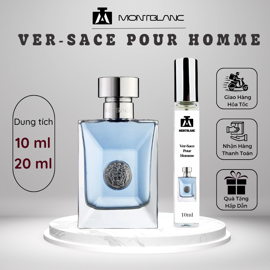 Nước Hoa Nam VerS Pour Homme Chai 10ml Hương Thơm Tươi mát, Cuốn hút, Nam tính - Montblanc Perfume