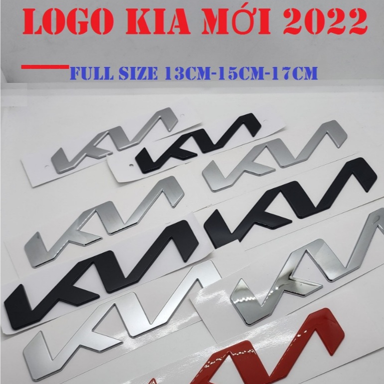 Logo KIA mới 2022 (17cm X 4cm và 13cm X 3cm)