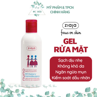  Sữa rửa mặt Ziaja Nuno 200ML làm sạch dịu nhẹ ngăn ngừa mụn phù hợp cho da nhạy cảm nhất 