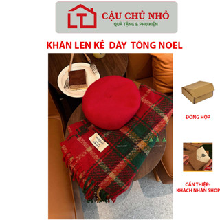 Khăng Quàng Cổ, Khăn Choàng Cổ Loại Dày Ấm Áp Ngày Đông Rét Vintage, Quà Noel, Năm Mới