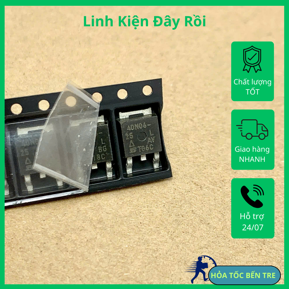 40N06-25L 40N06 25L SUD40N06-25L MOSFET 60V 30A kênh N TO-252 chính hãng