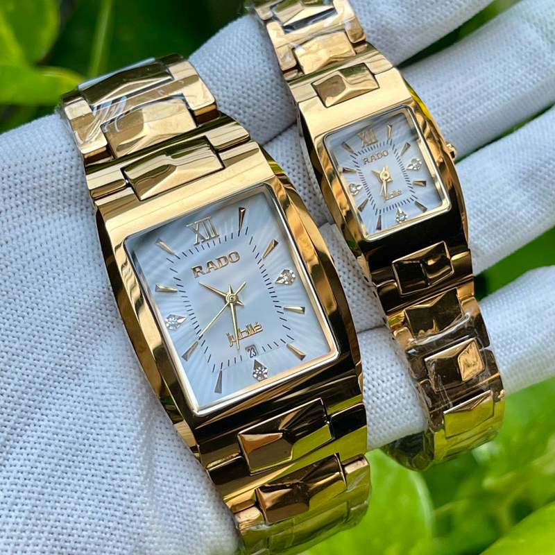 Đồng Hồ cặp đôi Nam Nữ R.D . Vỏ đá ceramic . Kính sapphire chống trầy xước . Máy pin Nhật . Chống nước hoàn hảo