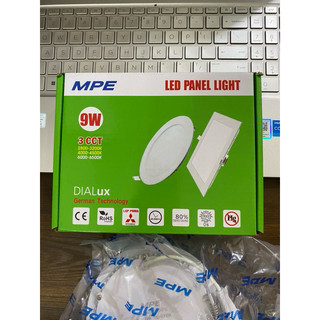 (MPE) Đèn Led Panel âm trần tròn 9w  3 chế độ đổi màu Mpe (RPL-9/3C)