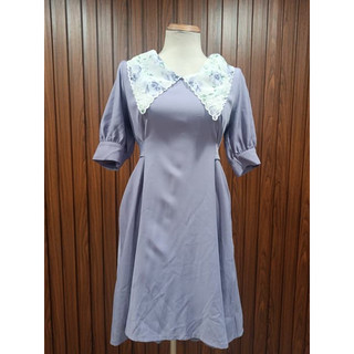 MAY BI thanh lý - Đầm xòe cổ bèo bymo - Size S