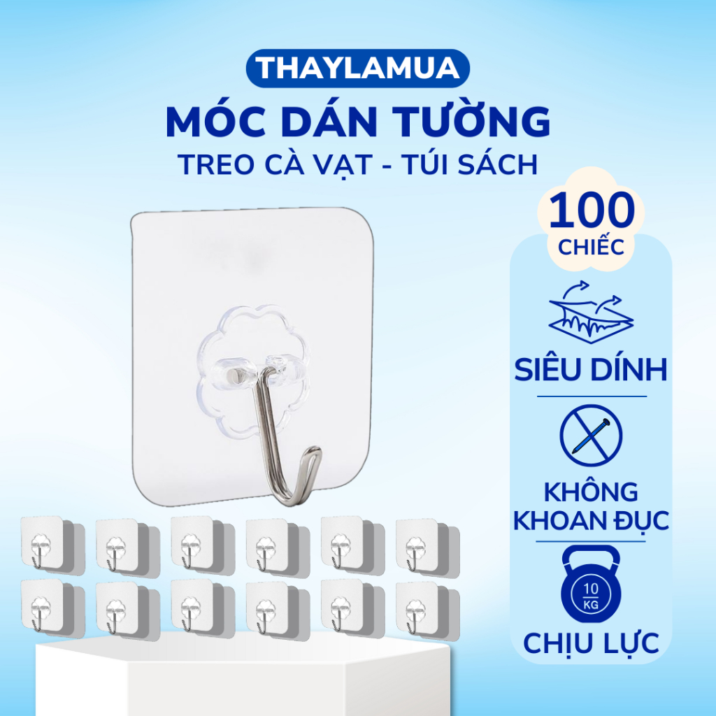 Sỉ 100 Móc dán siêu chắc chắn (MDT01)