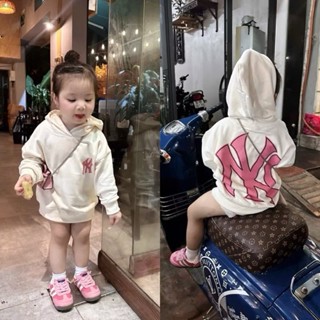 Áo nỉ hoodie cho bé gái hình n.y hồng, áo nỉ thu đông trẻ em,TPKIDS,[M891]