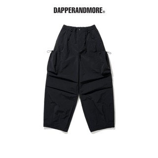  Quần Dù Ống Rộng DAPPERANDMORE Nylon Big Pocket Parachute Pants Phối 2 Túi Bên Hông Kèm Dây Rút Eo 