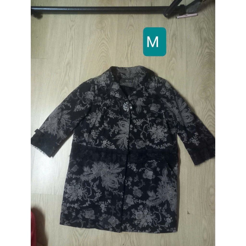 áo khoác măng tô họa tiết M MS88