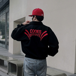 Áo bomber boxy jacket localbrand CODE VN-áo bomber cổ trụ 2 lớp vải Pcgen lót lưới khóa kéo form unisex STYLE TOP.STORE