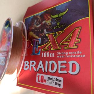   TORO  Dây PE ToRo X4   Câu ngâm  Câu Lure  Câu Đài   Fishing Đi Câu Bắt Cá 