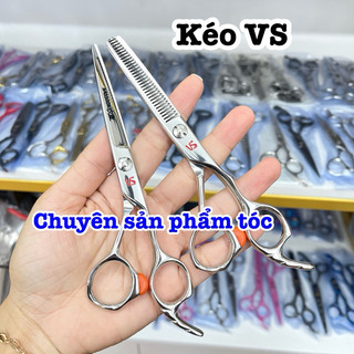 ✅VS Sassoon Kéo Cắt Tóc VS 6.0 In Chính Hãng Thép Nhật S440C Độ Cứng 62HRC Tay Cầm Thoải Mái Kéo Cắt & Tỉa Tóc cao cấp