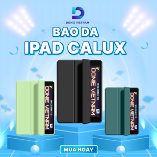 Bao Da Ipad Calux Vỏ Màu Pastel Viền Silicon Bản Tiêu Chuẩn (Không khe bút) Cover Case Ipad Gen 10, Air 4/5/6 Pro