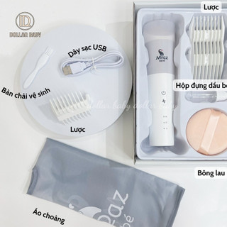 Tông đơ hớt tóc cho bé MOAZ BÉBÉ MB 014 cắt hút tóc - Máy cắt tóc thông minh Moaz Bebe MB014