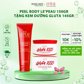 Peel da body retinol LEPEAU 150g, kem tái tạo bong da body chính hãng, kích trắng, tắm trắng, dưỡng ẩm có kèm quà